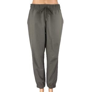 Mondetta Women's Brown Elastic Waist Drawstring Tapered Trousers Joggers Pants M